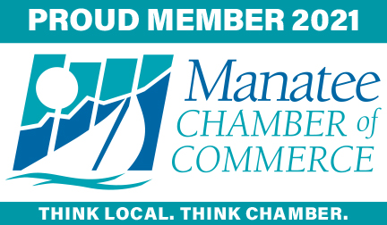 2022 Manatee Chamber of Commerce Proud Member Logo Bradenton Florida Lakewood Ranch Parrish Ellenton Palmetto Anna Maria Island Holmes Beach Longboat Key