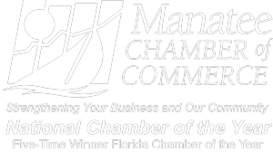 Manatee Chamber of Commerce White Logo
